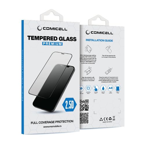 Zaštino staklo (glass) 2.5D za iPhone 15 Pro (6.1) crna (MS).