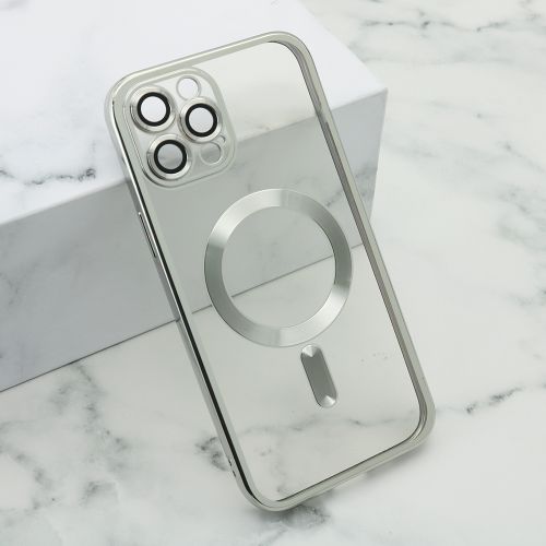 Futrola - maska CAMERA PROTECT MagSafe za iPhone 12 Pro Max (6.7) srebrna (MS).