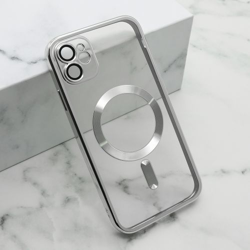 Futrola - maska CAMERA PROTECT MagSafe za iPhone 11 (6.1) srebrna (MS).