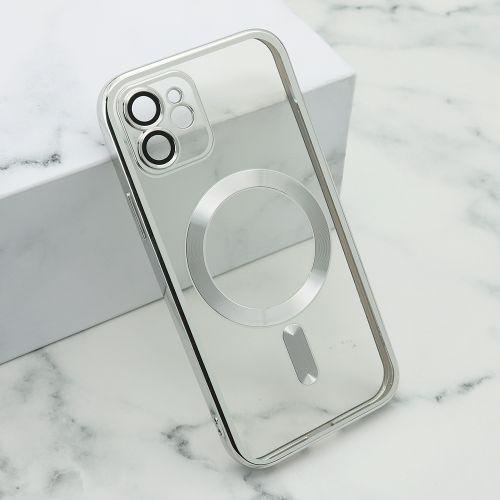 Futrola - maska CAMERA PROTECT MagSafe za iPhone 12 (6.1) srebrna (MS).