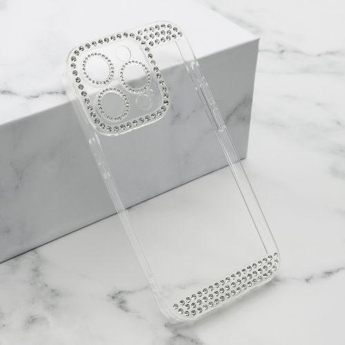 Futrola - maska DIAMOND SIDE za iPhone 14 Pro (6.1) Transparent (MS).
