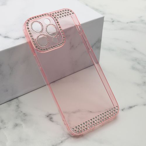 Futrola - maska DIAMOND SIDE za iPhone 14 Pro Max (6.7) roze (MS).