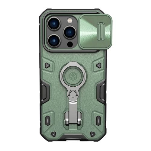 Futrola - maska Nillkin Cam Shield Armor Pro za iPhone 14 Pro (6.1) zelena (MS).