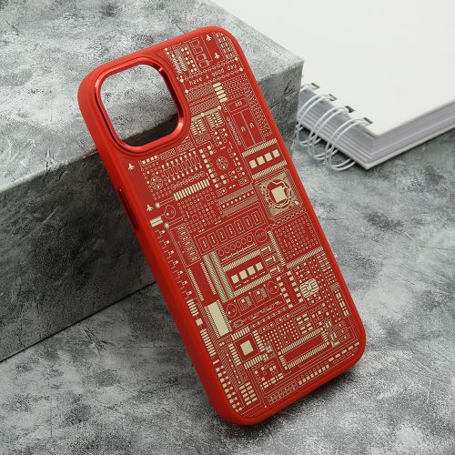 Futrola - maska MACHINERY za iPhone 13 (6.1) crvena (MS).