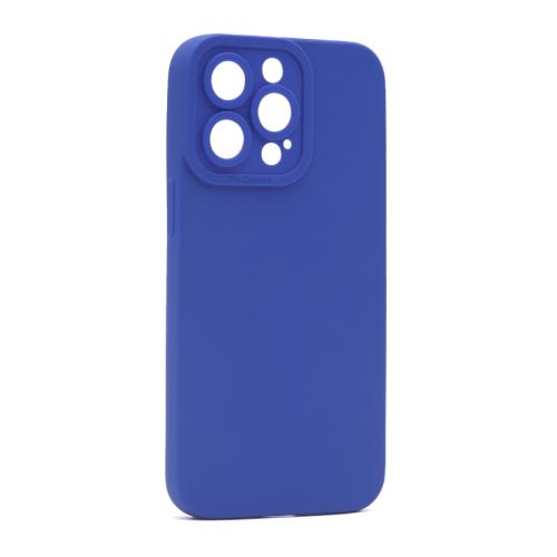 Silikonska futrola - maska Pro Camera za iPhone 13 Pro 6.1 tamno plava (MS).