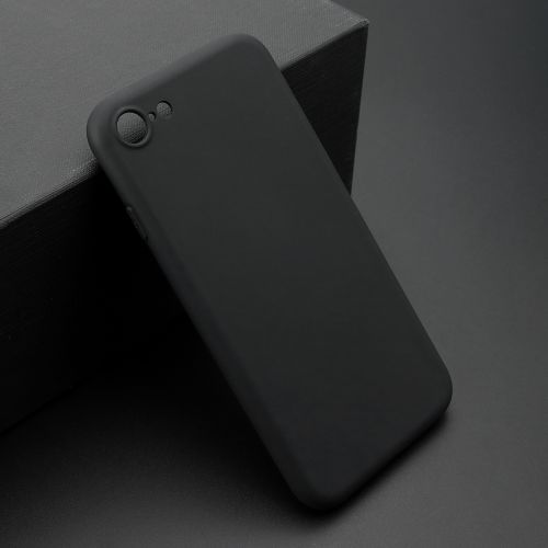 Futrola - maska ultra tanki KOLOR za iPhone SE (2020/2022)/7/8 crna (MS).