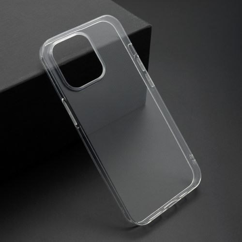 Futrola - maska ultra tanki PROTECT silikon za iPhone 13 Pro (6.1) providna (bela) (MS).
