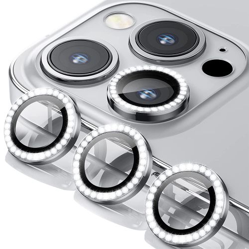 Zastita za kameru DIAMOND PREMIUM za iPhone 13 Pro/13 Pro Max srebrna (MS).