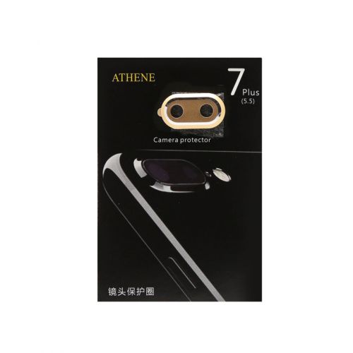 Metalna zastita kamere za iPhone 7 plus/8 plus zlatna.