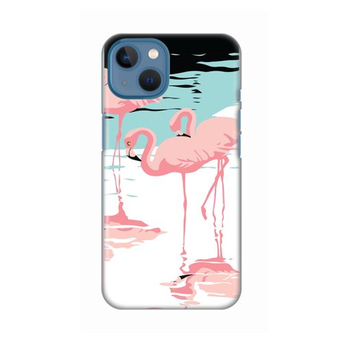 Silikonska futrola - maska print za iPhone 13 6.1 Pink Flamingos.