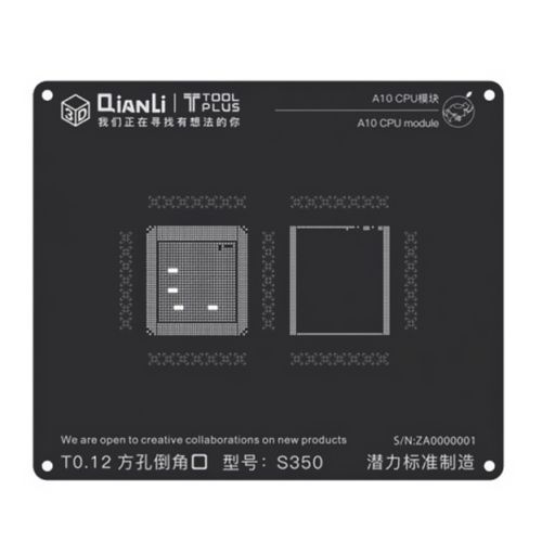 BGA sito Qianli ToolPlus 2D iBlack CPU modul za iPhone 7G A10 S350.