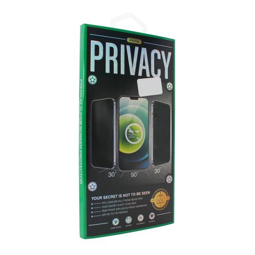 Zaštino staklo (glass) Privacy 2.5D Full glue za Samsung A032F Galaxy A03 Core crni.