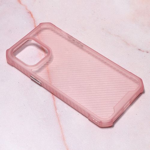 Futrola - maska Carbon Crystal za iPhone 14 Pro Max 6.7 pink.