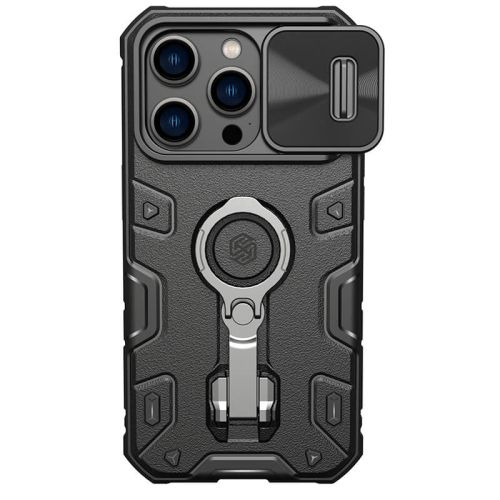 Futrola - maska Nillkin CamShield Armor Pro za iPhone 14 Pro 6.1 crna.