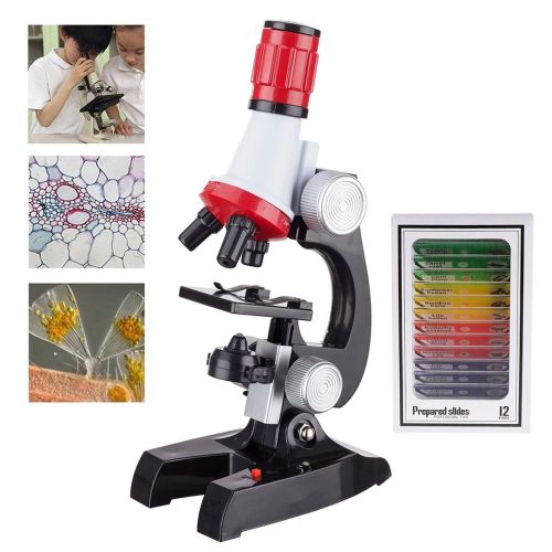 Mikroskop set za mlade naucnike JWD crveni.