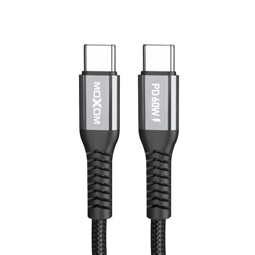 USB data kabl Moxom MX-CB235 PD 60W Type-C na Type-C 1m crni (MS).