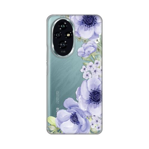 Silikonska futrola - maska print Skin za Huawei Honor 200 Blue Roses.