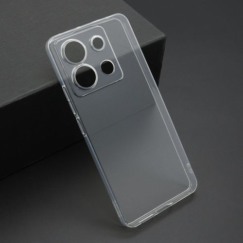 Futrola - maska ultra tanki PROTECT silikon za Xiaomi Redmi Note 13 Pro 5G providna (bela) (MS).