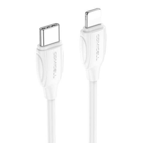 USB data kabl Comicell Superior CO-BX19 Fast 20W 3A Type C na Lightning 2m beli (MS).