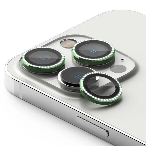 Zastita za kameru DIAMOND za iPhone 15 Pro (6.1)/iPhone 15 Pro Max (6.7) zelena (MS).