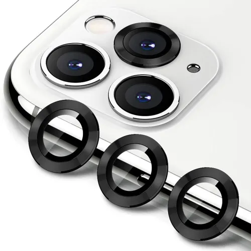 Zastita za kameru RING za iPhone 11 Pro/11 Pro Max crna (MS).