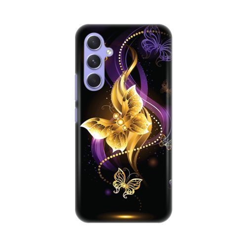 Silikonska futrola - maska print Skin za Samsung A546B Galaxy A54 5G Golden butterfly.