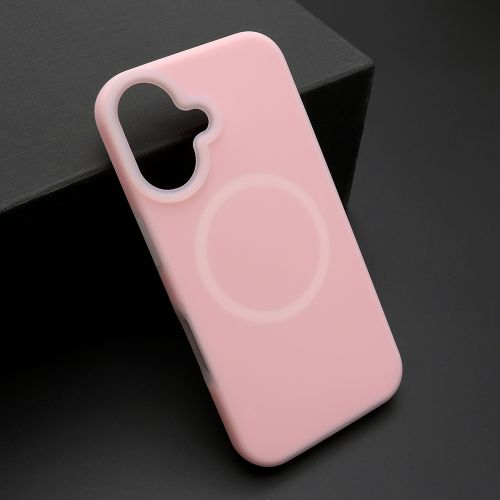 Futrola - maska PASTEL COLOR MagSafe za iPhone 16 (6.1) roze (MS).