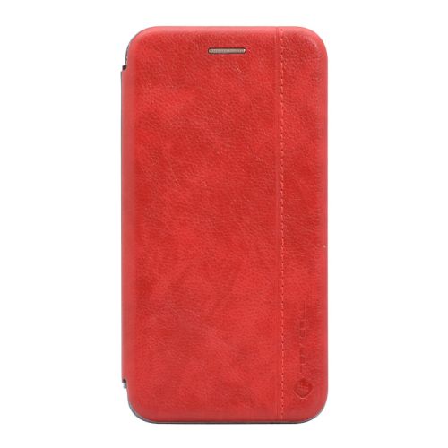 Futrola - maska Teracell Leather za Huawei P40 Pro crvena.