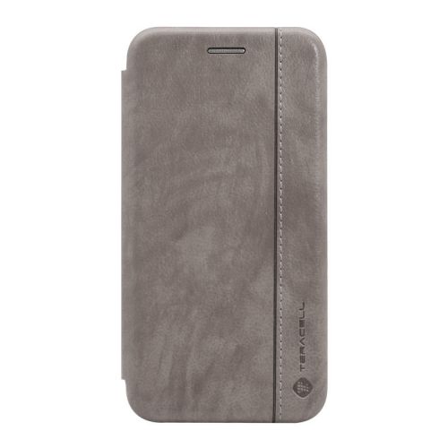 Futrola - maska Teracell Leather za Samsung A015 Galaxy A01 (2020) siva.