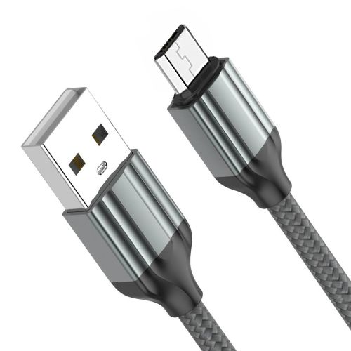 USB Data kabl LDNIO LS432 micro USB sivi 2m.