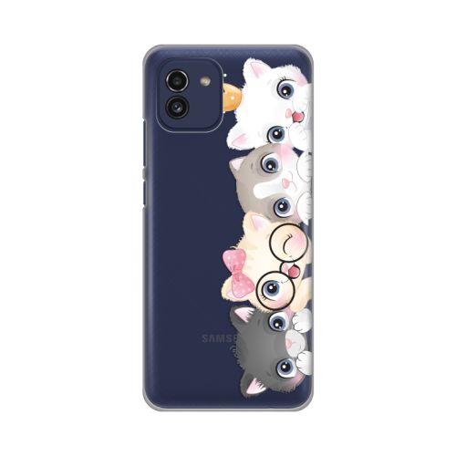 Silikonska futrola - maska print Skin za Samsung A035 Galaxy A03 Cats.