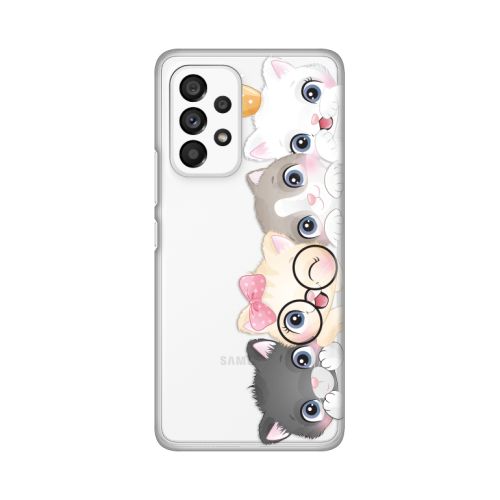 Silikonska futrola - maska print Skin za Samsung A536 Galaxy A53 5G Cats.