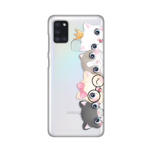 Silikonska futrola - maska print Skin za Samsung A217F Galaxy A21s Cats.