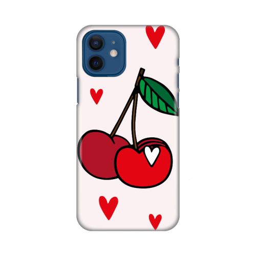 Silikonska futrola - maska print za iPhone 12 6.1 Cherry.