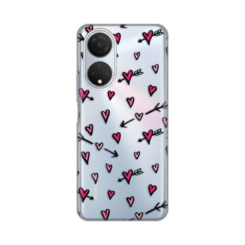 Silikonska futrola - maska print Skin za Huawei Honor X7 Heart Pattern.