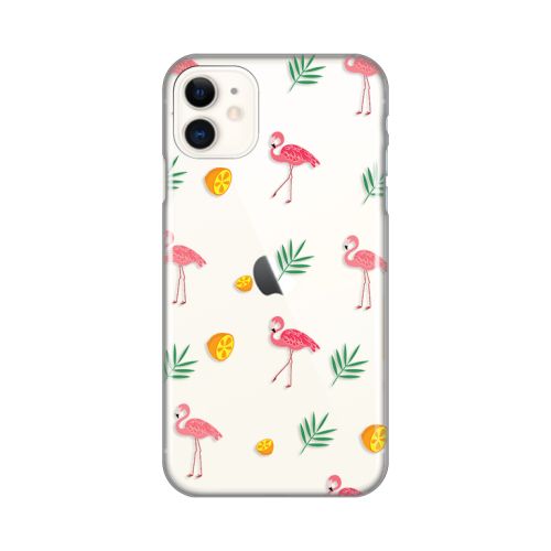 Silikonska futrola - maska print Skin za iPhone 11 6.1 Flamingos.