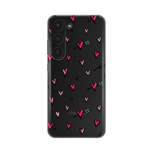 Silikonska futrola - maska print Skin za Samsung S911B Galaxy S23 Heart Pattern.