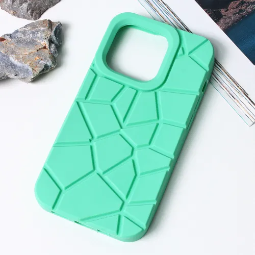 Futrola - maska Color Stone za iPhone 14 Pro 6.1 mint.