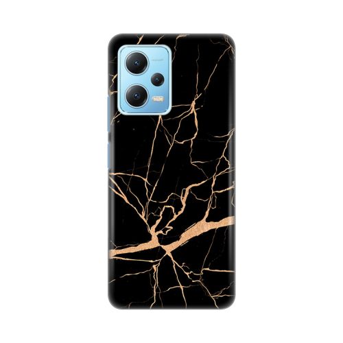 Silikonska futrola - maska print za Xiaomi Redmi Note 12 5G (EU) All Black.