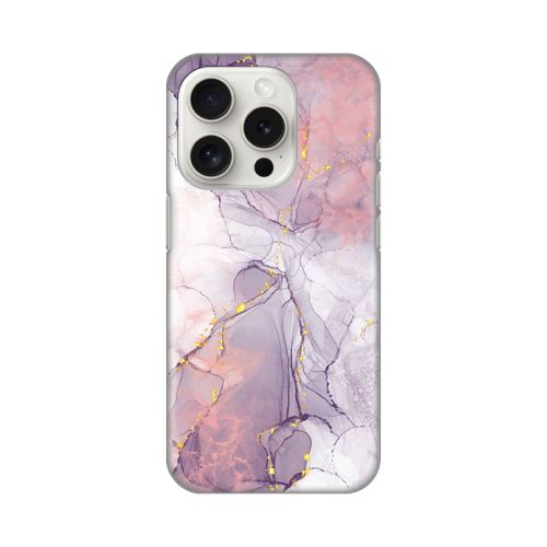 Silikonska futrola - maska print za iPhone 15 Pro 6.1 Pink Marble.