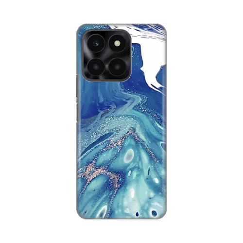 Silikonska futrola - maska print za Huawei Honor X6a Blue Marble.