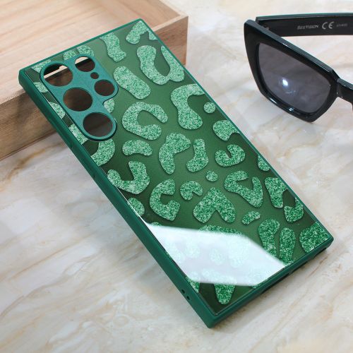 Futrola - maska Shiny glass za Samsung S918B Galaxy S23 Ultra zelena.