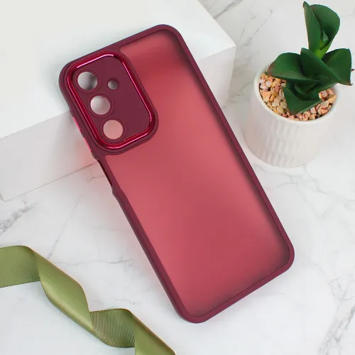 Futrola - maska Shining Camera za Samsung A256 Galaxy A25 5G crvena.