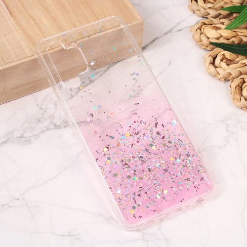 Silikonska futrola - maska Glitter za Samsung A325 Galaxy A32 4G (EU) roze.