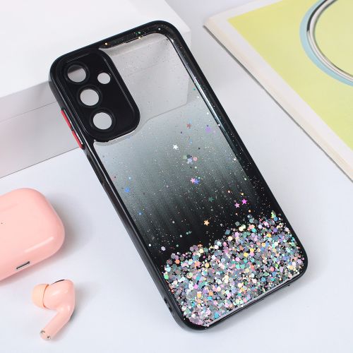 Futrola - maska Frame Glitter za Samsung A156 Galaxy A15 5G crna.