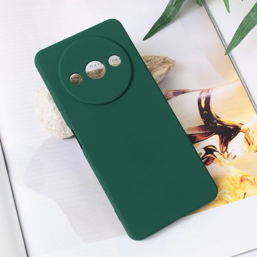 Futrola - maska Teracell Soft Velvet za Xiaomi Redmi A3 tamno zelena.