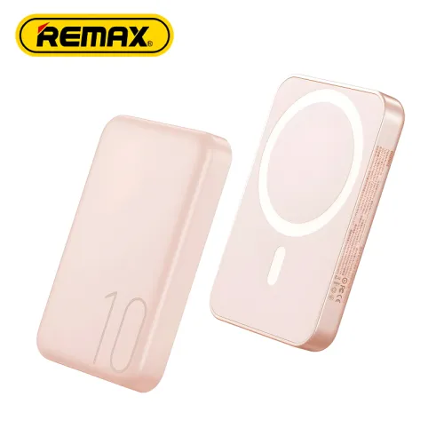 Power Bank prenosiva baterija Magsafe Remax Usion Series RPP-65 PD 20W + QC 15W Fast Charging 10000mAh pink.