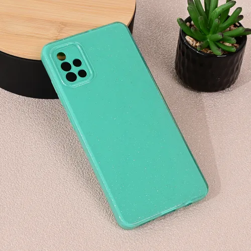 Futrola - maska Sparkle Dust za Samsung A515F Galaxy A51 mint.