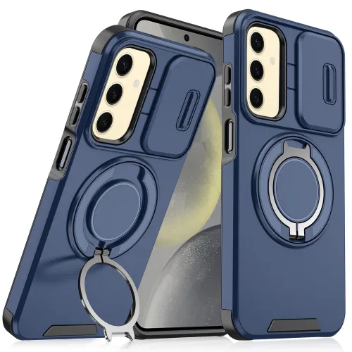 Futrola - maska CamShield Ring stand za Samsung S921B Galaxy S24 plava.