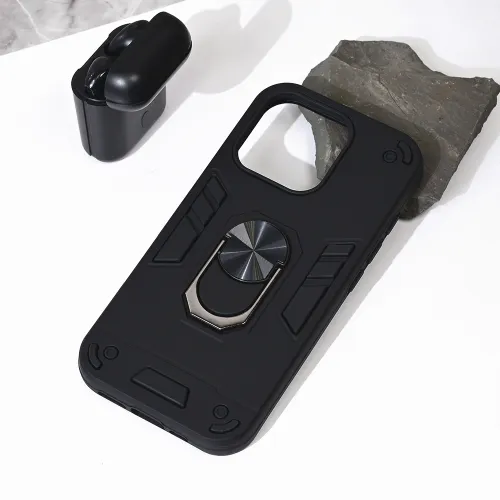 Futrola - maska Hard Ring za iPhone 16 Pro 6.3 crna.